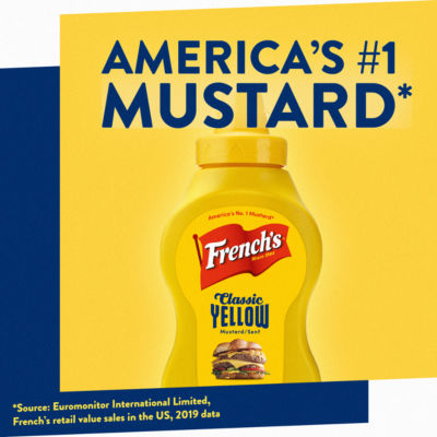 French's American Classic Yellow Mustard 226g - British product