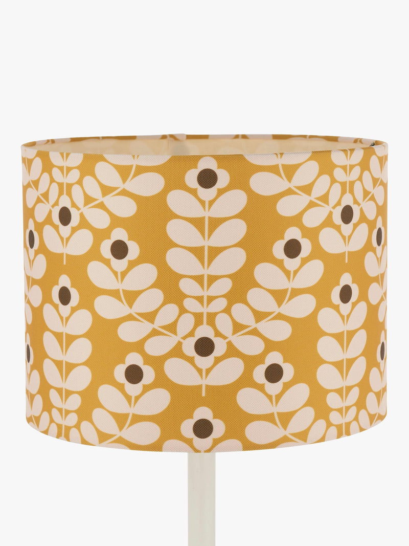 Orla Kiely Juniper Stem lampshade in yellow - British product