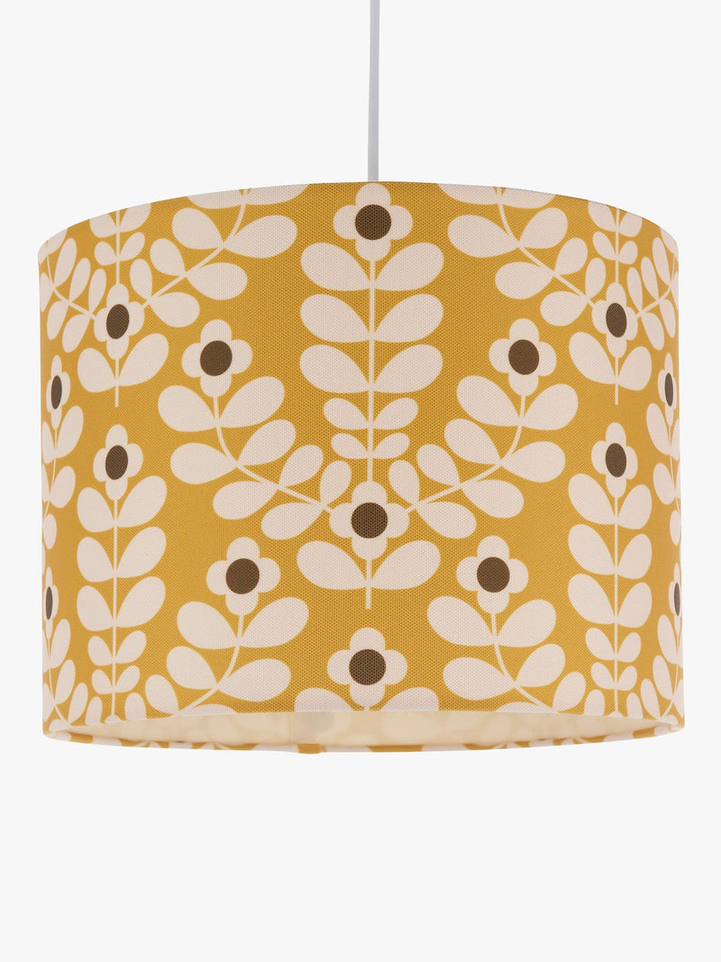 Orla Kiely Juniper Stem lampshade in yellow - British product