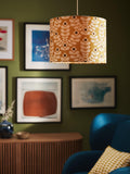 Orla Kiely Juniper Stem lampshade in yellow - British product