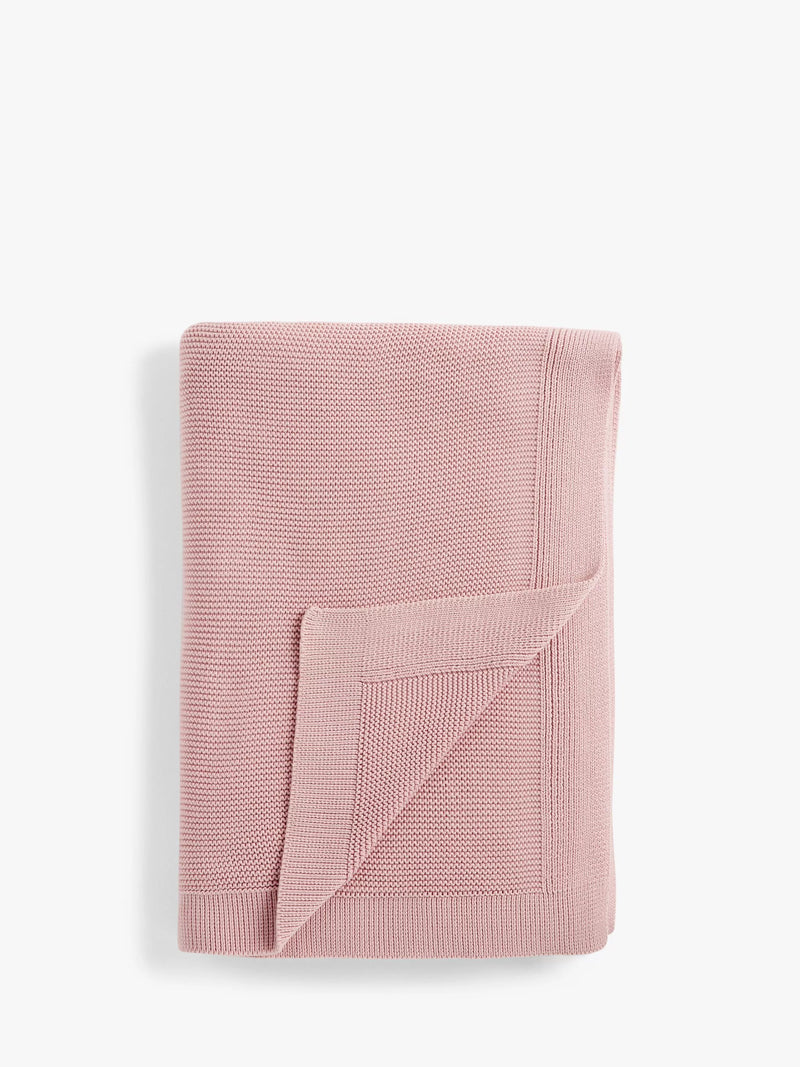 John Lewis Rye Plain Knit Throw