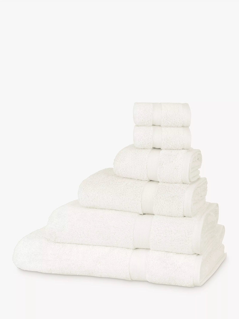 John Lewis Egyptian Cotton Face Cloth (Set of 2), Cream