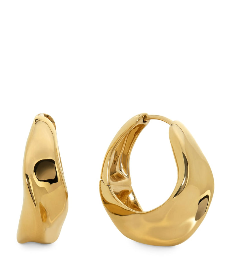 Monica Vinader 18kt gold vermeil hoop earrings - British product