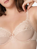 Maison Lejaby Gaby Lace Underwired Bra, Rose Fumee - McGrocer
