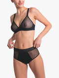 Maison Lejaby high waisted briefs black 1 pack, imported from the UK
