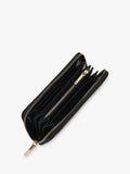 Whistles black leather long purse shiny croc, imported from the UK