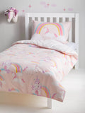 John Lewis unicorn reversible cotton duvet cover single, UK version