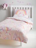 John Lewis unicorn reversible cotton duvet cover single, UK version