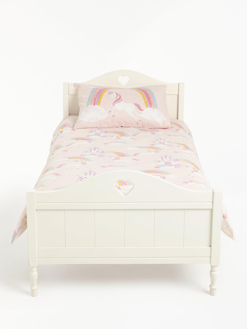 John Lewis unicorn reversible cotton duvet cover single, UK version