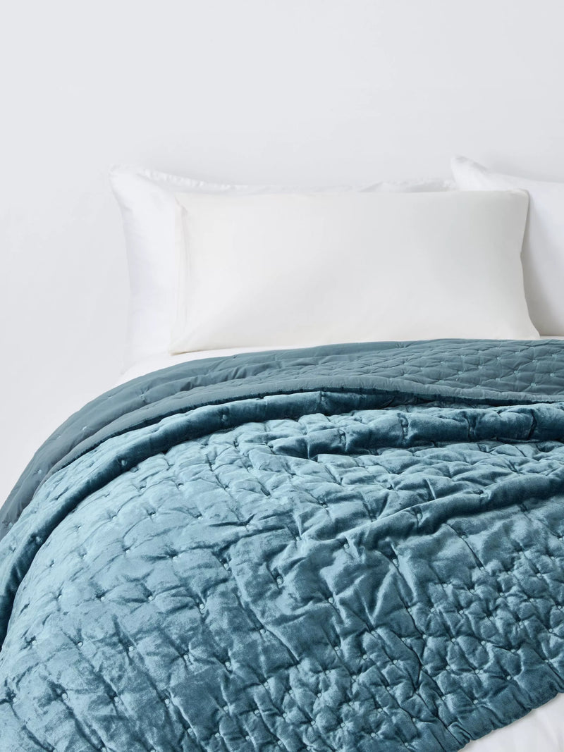 John Lewis velvet stitch quilt for single bed (British brand)