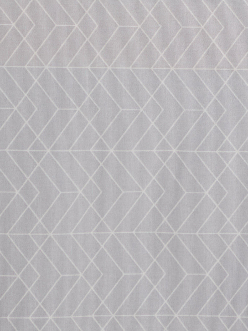 John Lewis geometric print pale grey tablecloth 180x140cm, imported from the UK