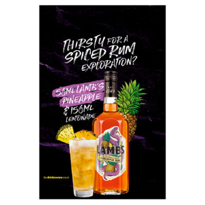 Lamb's pineapple rum spirit drink 100cl, UK version
