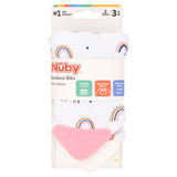 Bavoirs bandana Nuby avec anneau de dentition (3 mois et plus) - Lot de 2
