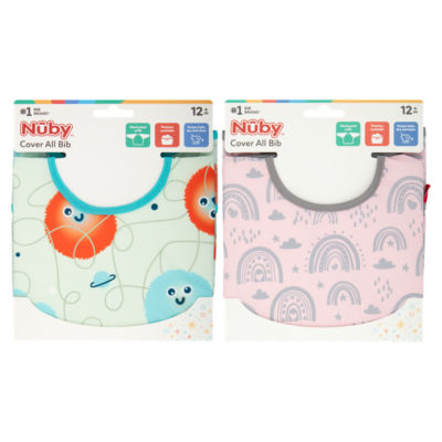 Nuby Cover All Bib 12m+, imported from the UK