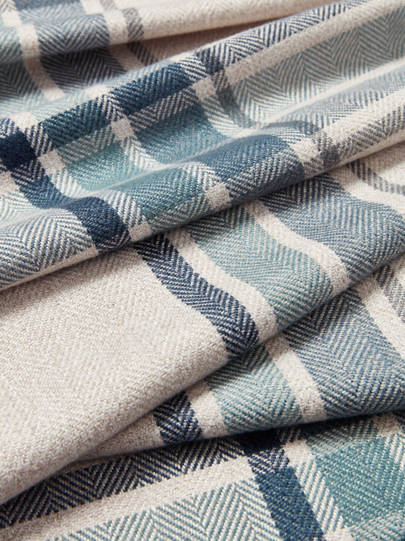 John Lewis Afton check weave thermal curtains 167x137cm (British brand)