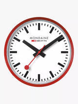 John Lewis Mondaine Official Swiss Railways Wall Clock 25cm- Buy online at McGrocer