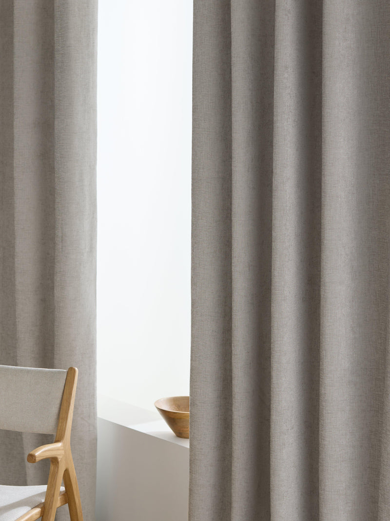 John Lewis chenille blackout thermal eyelet curtains pair - British product