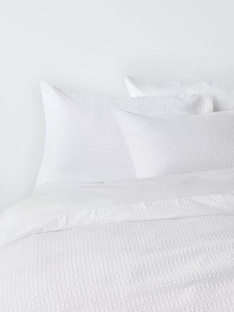 John Lewis stripe waffle cotton bedding, imported from the UK