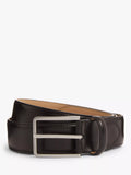 John Lewis 34mm black leather belt, imported from the UK