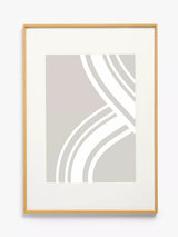 John Lewis Aluminium Poster Frame and Mount, Oak Effect Photo Frame