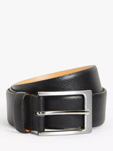 John Lewis John Lewis Made in England 35mm Grain Leather Belt, Black- Buy online at McGrocer