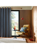 Orla Kiely Linear Stem eyelet curtain pair (British brand)