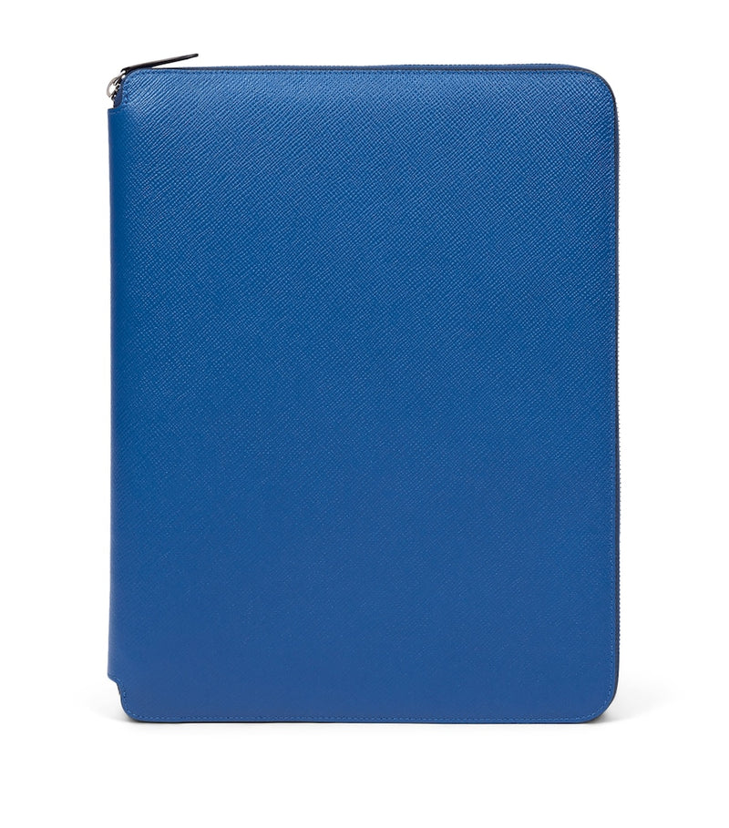 Smythson Calfskin Panama A4 folder and notebook set (British brand)