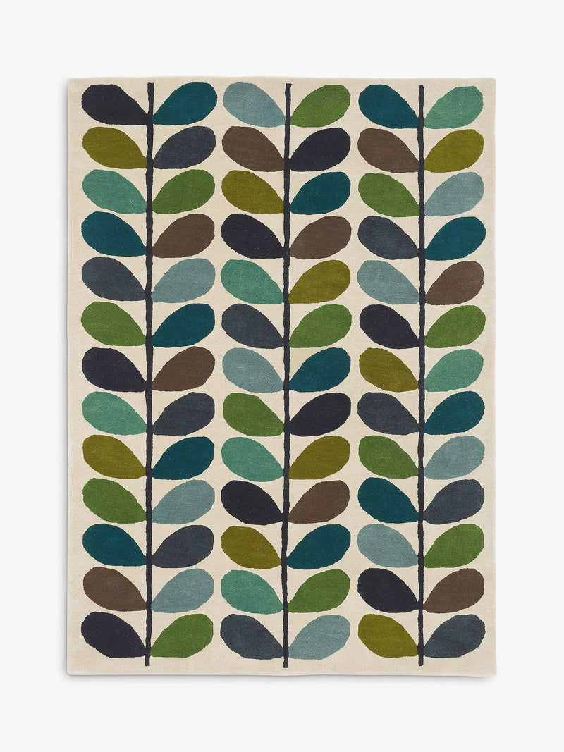 Orla Kiely Linear Stem Wool Rug