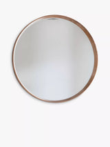 John Lewis Gallery Direct Keaton Round Wood Frame Wall Mirror 100cm- Buy online at McGrocer
