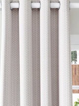 John Lewis John Lewis Alda Weave Pair Lined Eyelet Curtains 228cm Drop- Buy online at McGrocer