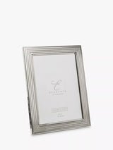 John Lewis Elegance by Impressions Herringbone Silver Plated Engravable Photo Frame- Buy online at McGrocer
