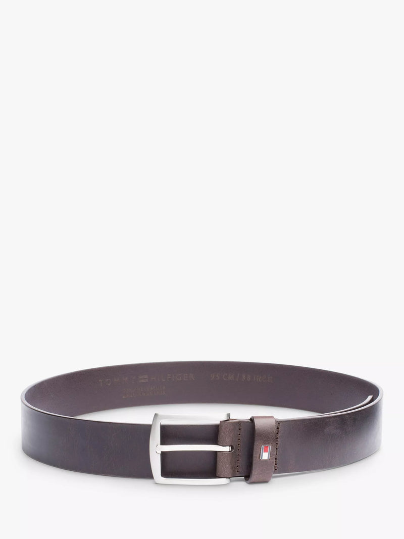Tommy Hilfiger New Denton leather belt, imported from the UK