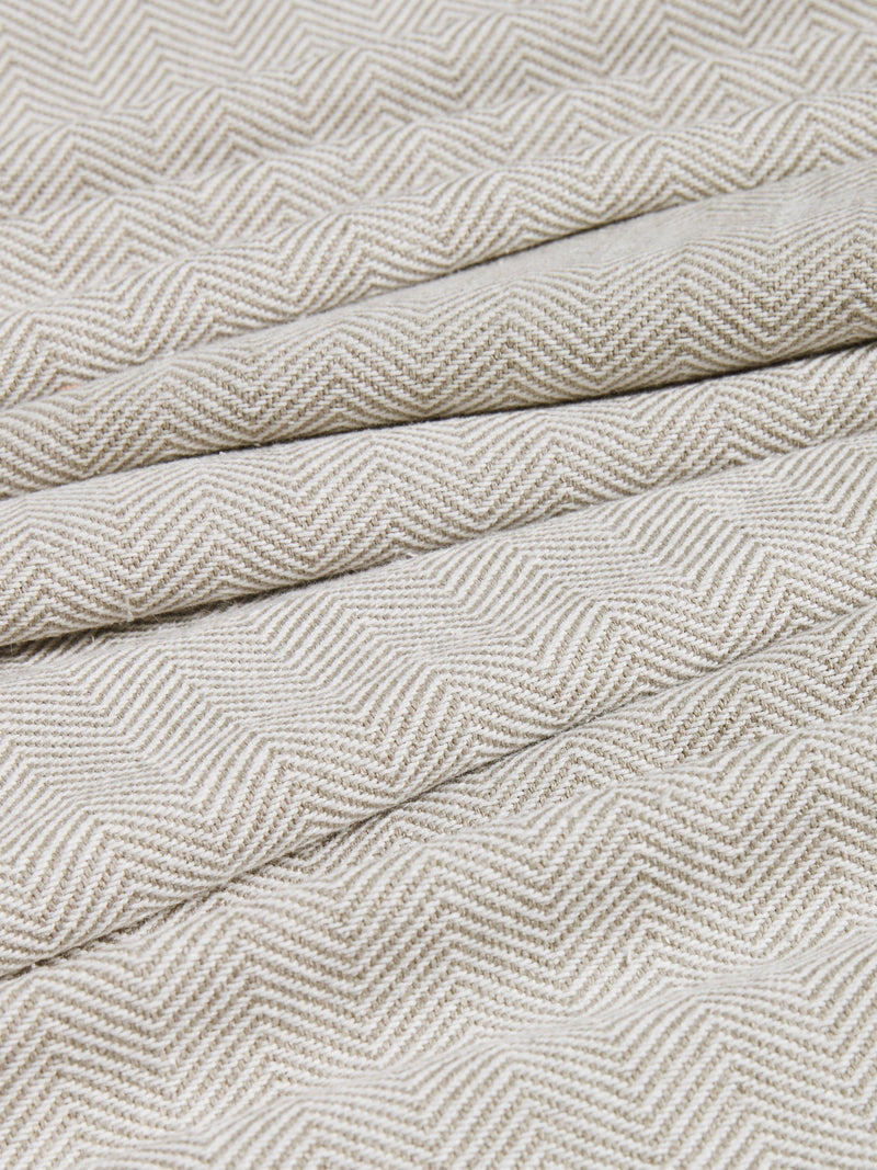 John Lewis herringbone lined pencil pleat curtains 228cm drop (British brand)
