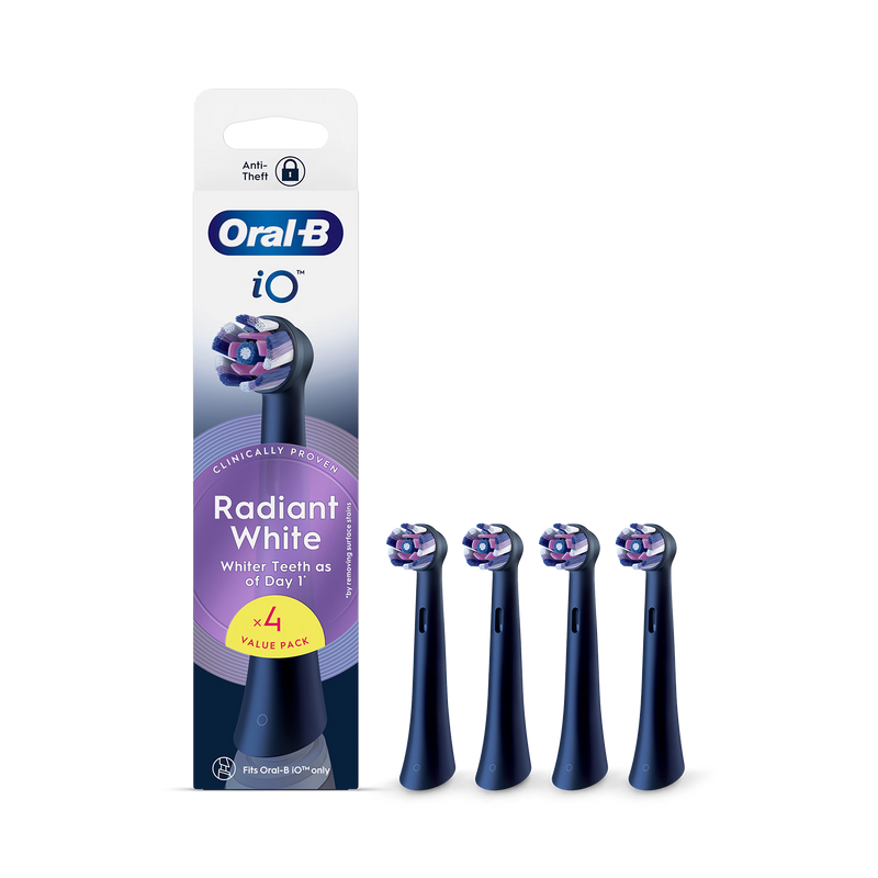 Oral-B iO Radiant White toothbrush heads 4 pack - British product