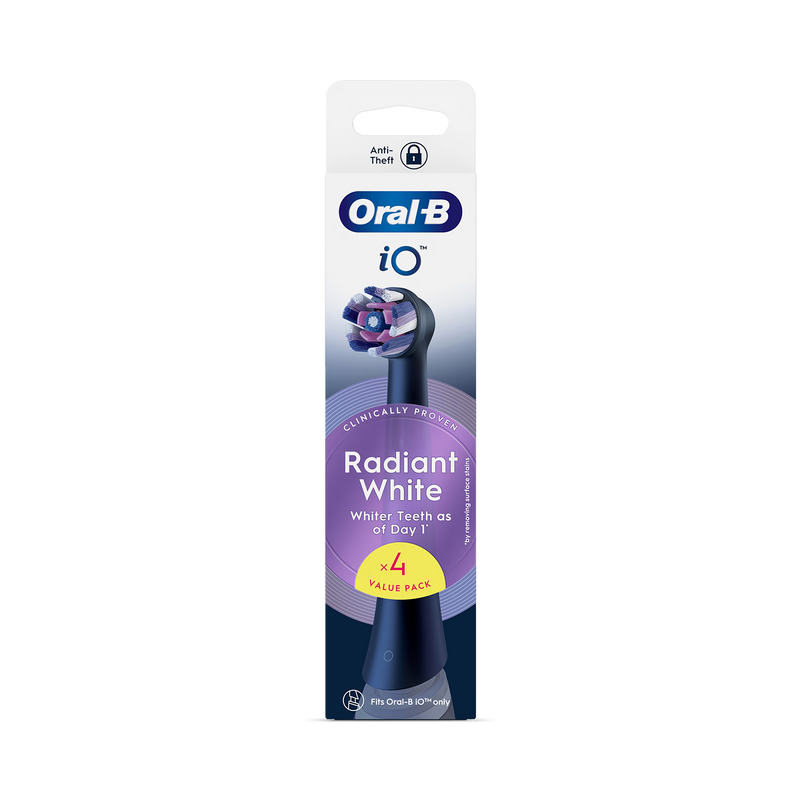 Oral-B iO Radiant White toothbrush heads 4 pack - British product