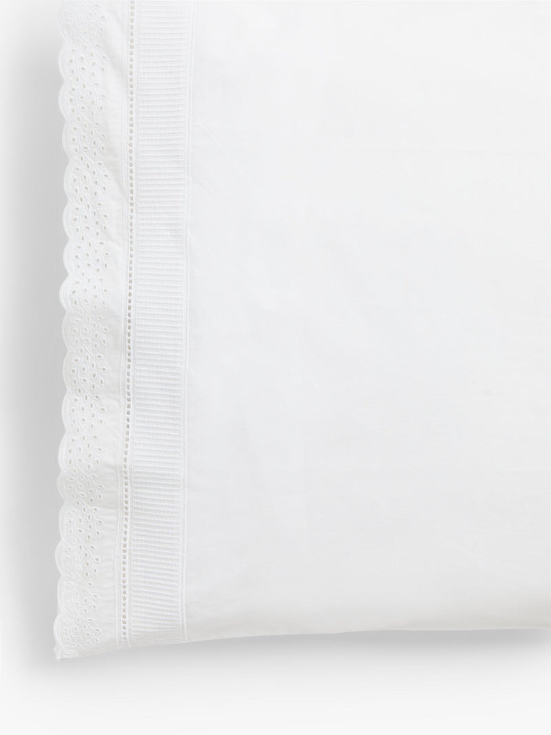 John Lewis embroidered percale pillowcase standard size (British brand)