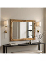 John Lewis Yearn Baroque Rectangular Wood Framed Wall Mirror- Buy online at McGrocer