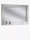 Yearn black framed bevelled glass rectangular wall mirror - British product