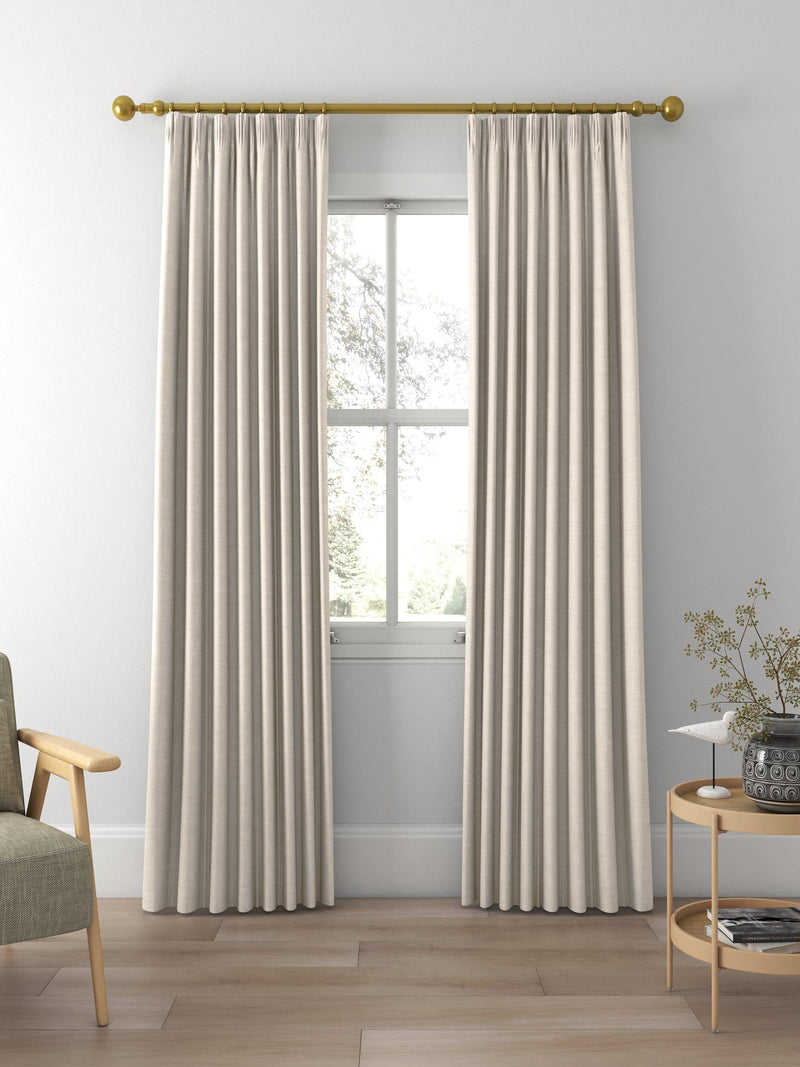 John Lewis cotton slub lined pencil pleat curtains 137cm, UK version
