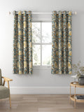 Morris & Co. Pimpernel eyelet curtains 137cm drop - British product