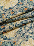 Morris & Co. Pimpernel eyelet curtains 137cm drop - British product