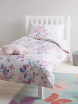 John Lewis Reversible Pure Cotton Duvet Cover and Pillowcase Set with Butterfly Print, Multi- Buy online at McGrocer