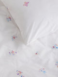 John Lewis reversible pure cotton duvet cover and pillowcase set with butterfly print, UK version