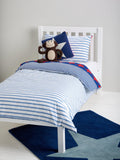 John Lewis reversible cotton duvet cover set with stars and stripes design, single size, UK version