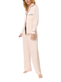 Ensemble pantalon pyjama en satin Claudia Pale Pink de Bluebella