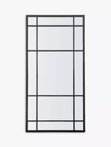John Lewis John Lewis Metal Frame Rectangular Wall Mirror, Black- Buy online at McGrocer