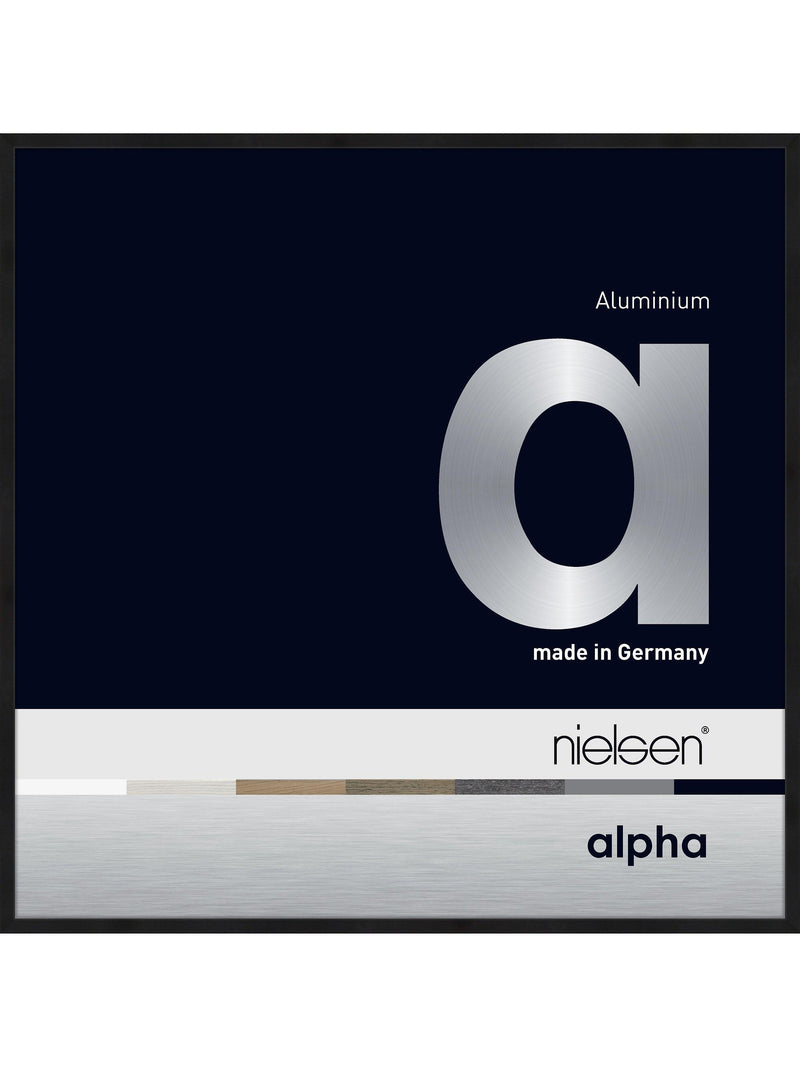 Nielsen Aluminium Photo Frame Matt Black 30x30cm, imported from the UK