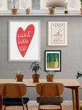 EAST END PRINTS framed print Love Lives Here 30x40cm, UK version