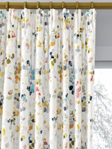 John Lewis John Lewis Dapple Abstract Print Pair Lined Pencil Pleat Curtains, Multi, 117cm x 137cm- Buy online at McGrocer