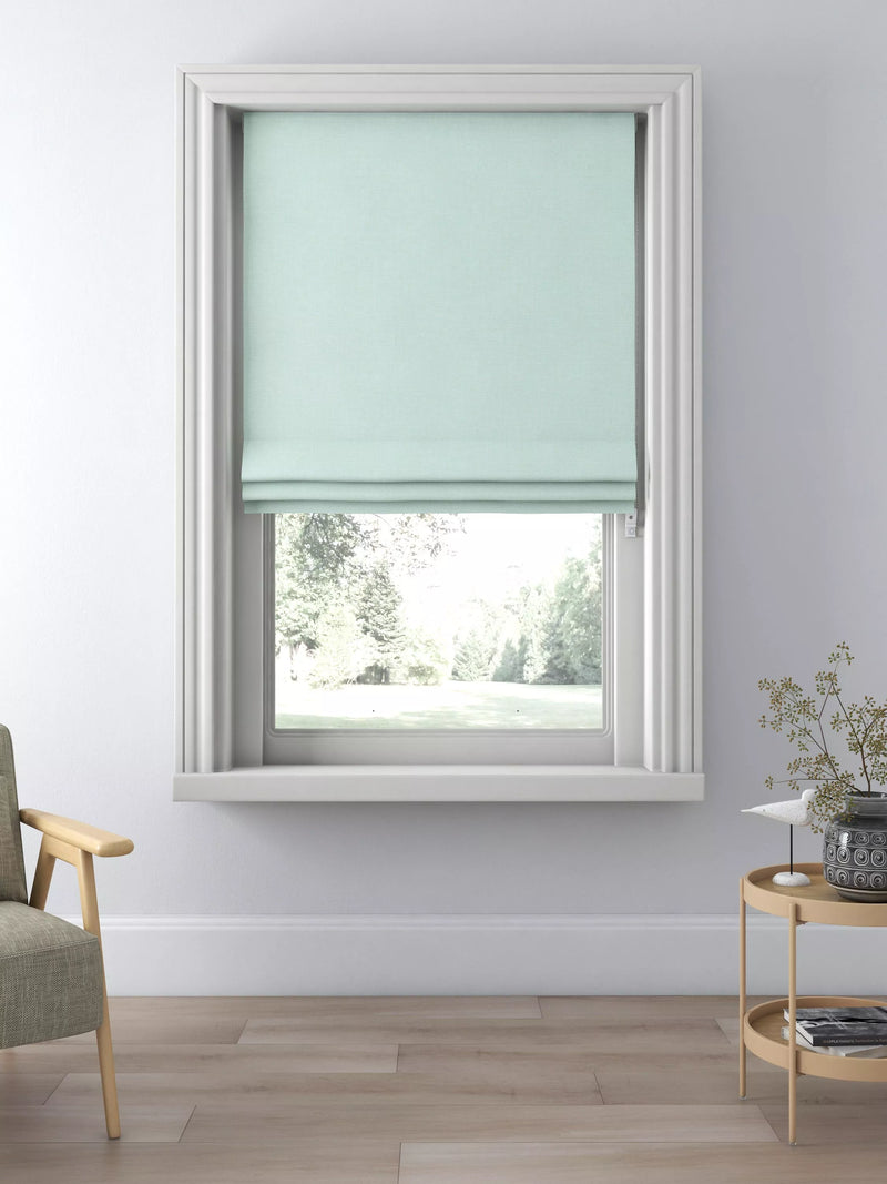 John Lewis Textured Weave Blackout/Thermal Roman Blind, Duck Egg, W90 x Drop 140cm